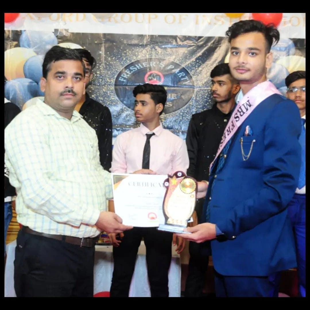 Mr. Fresher 2023 Award Felicitation (BCA)